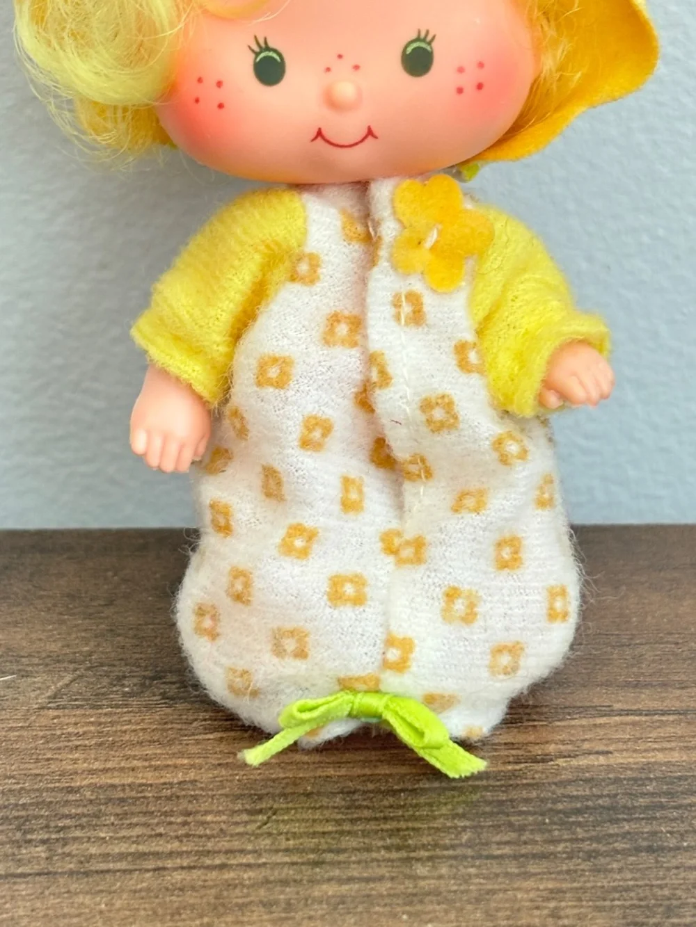 VINTAGE Strawberry Shortcake Butter Cookie Doll Toy Figure Yellow Outfit 1979